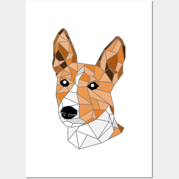 Basenji Stained Glass Wall Art by inotyler